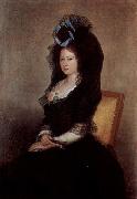 Francisco de Goya Portrat der Narcisa Baranana de Goicoechea oil painting reproduction